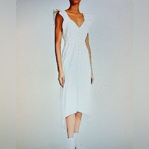 Betsey Johnson White High Low Dress